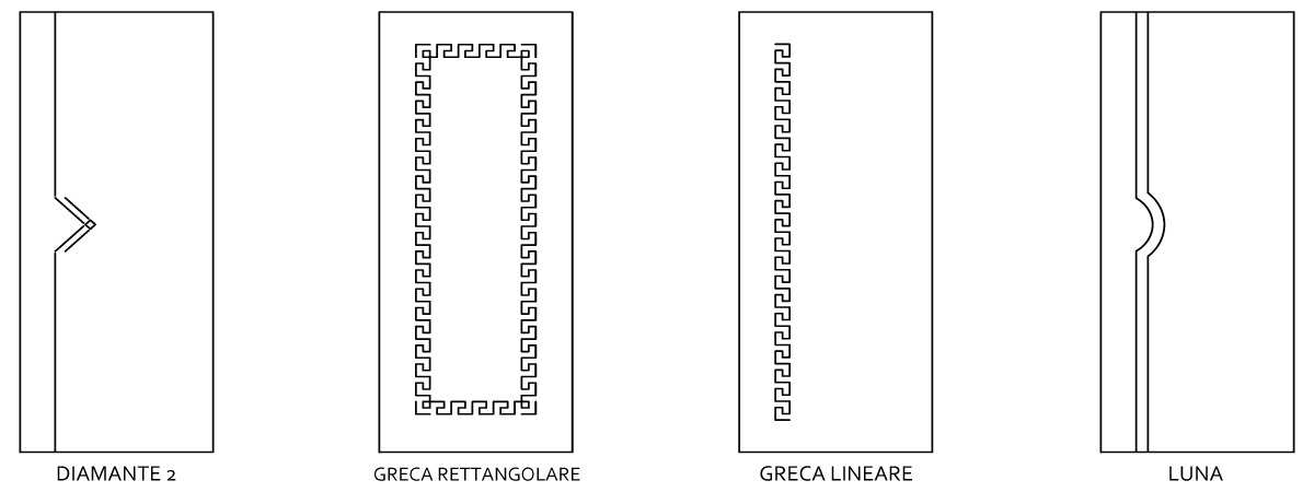 10 Porte Incise Disegni