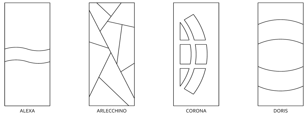 2 Porte Incise Disegni
