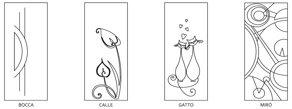 3 Porte Incise Disegni